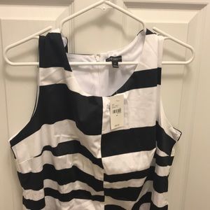 Black and white stripe dress